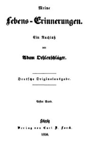 [Gutenberg 48557] • Meine Lebens-Erinnerungen - Band 1